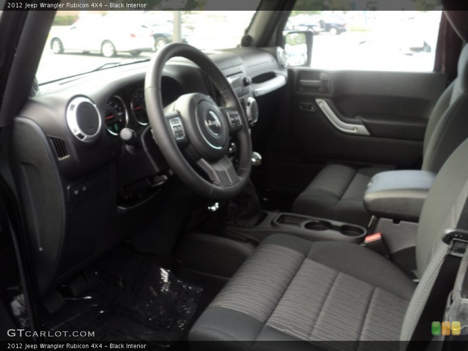 Black Interior Photo for the 2012 Jeep Wrangler Rubicon 4X4 #54435936
