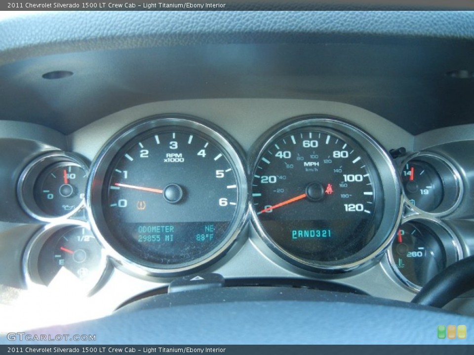 Light Titanium/Ebony Interior Gauges for the 2011 Chevrolet Silverado 1500 LT Crew Cab #54436767