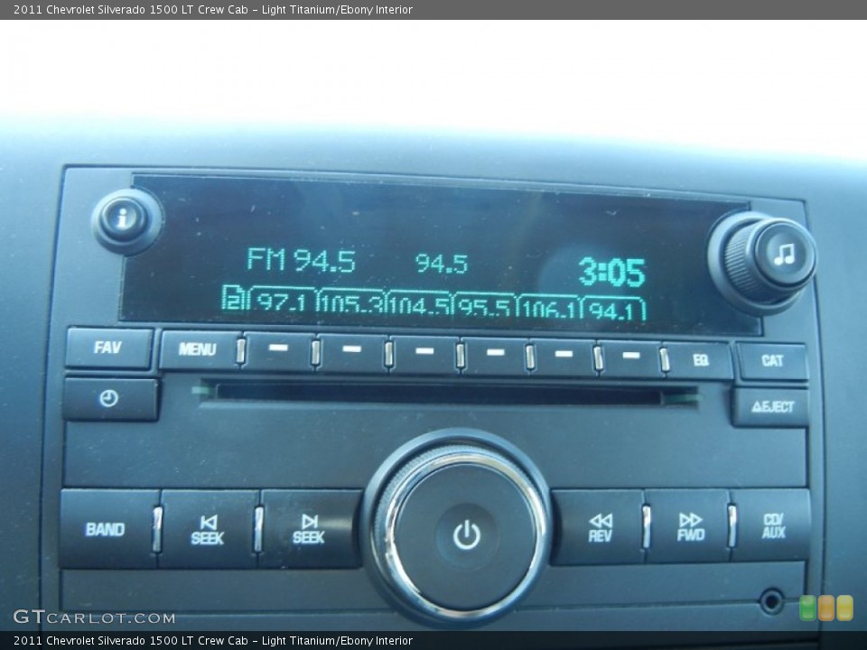 Light Titanium/Ebony Interior Audio System for the 2011 Chevrolet Silverado 1500 LT Crew Cab #54436791
