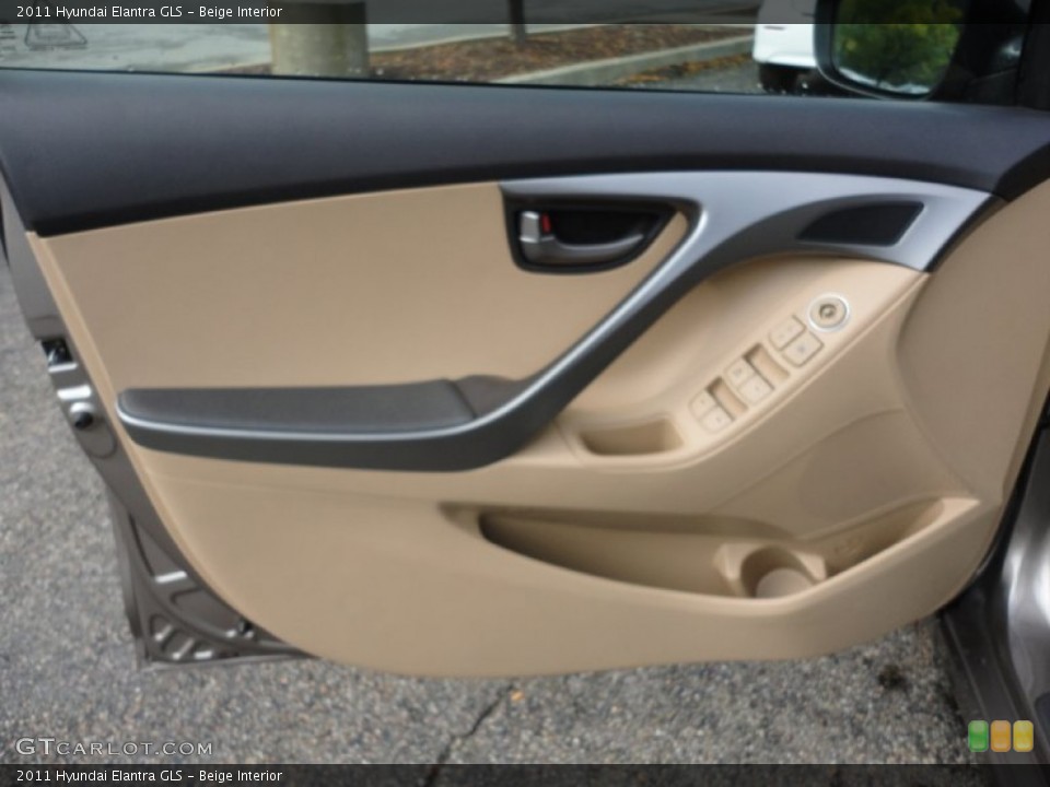 Beige Interior Door Panel for the 2011 Hyundai Elantra GLS #54438498
