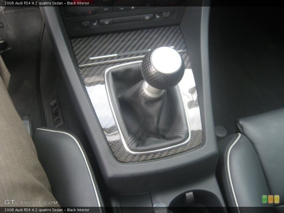 Black Interior Transmission for the 2008 Audi RS4 4.2 quattro Sedan #54438819