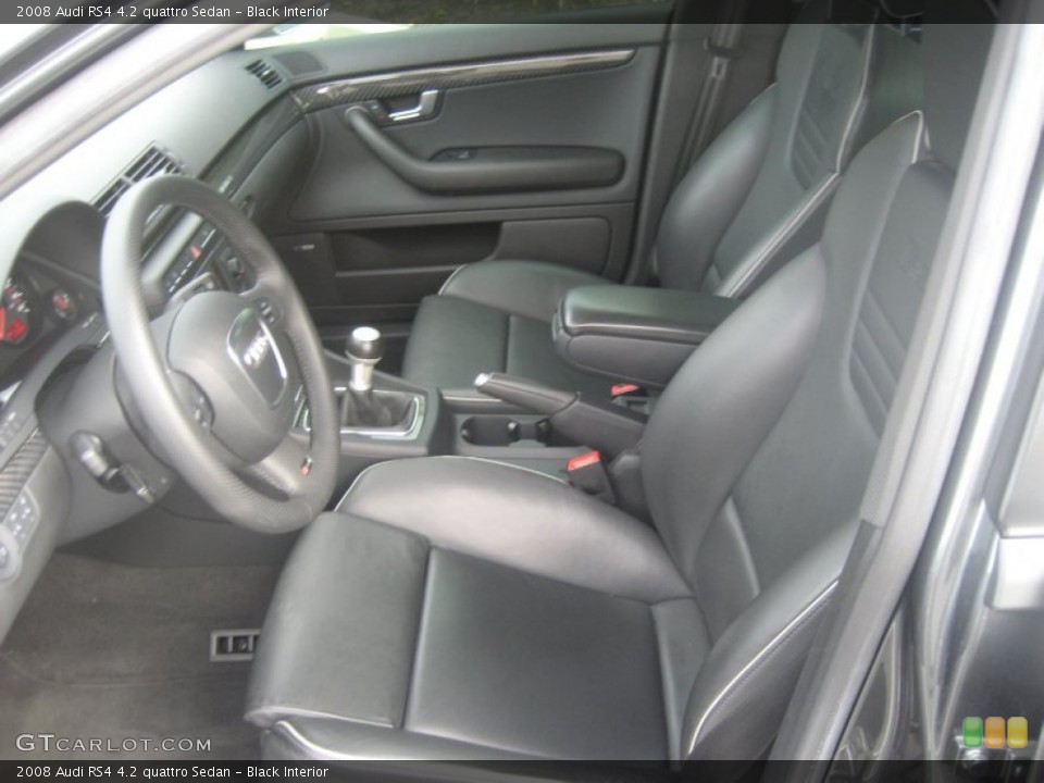Black Interior Photo for the 2008 Audi RS4 4.2 quattro Sedan #54438837