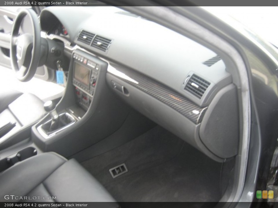 Black Interior Dashboard for the 2008 Audi RS4 4.2 quattro Sedan #54438846