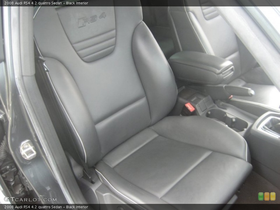 Black Interior Photo for the 2008 Audi RS4 4.2 quattro Sedan #54438864