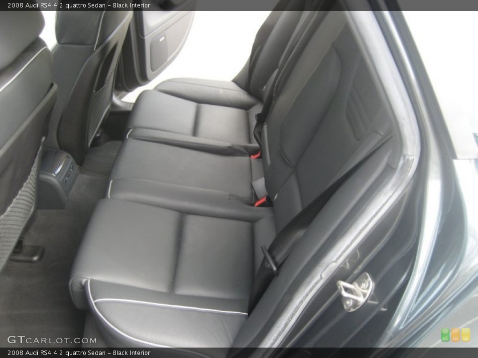 Black Interior Photo for the 2008 Audi RS4 4.2 quattro Sedan #54438882