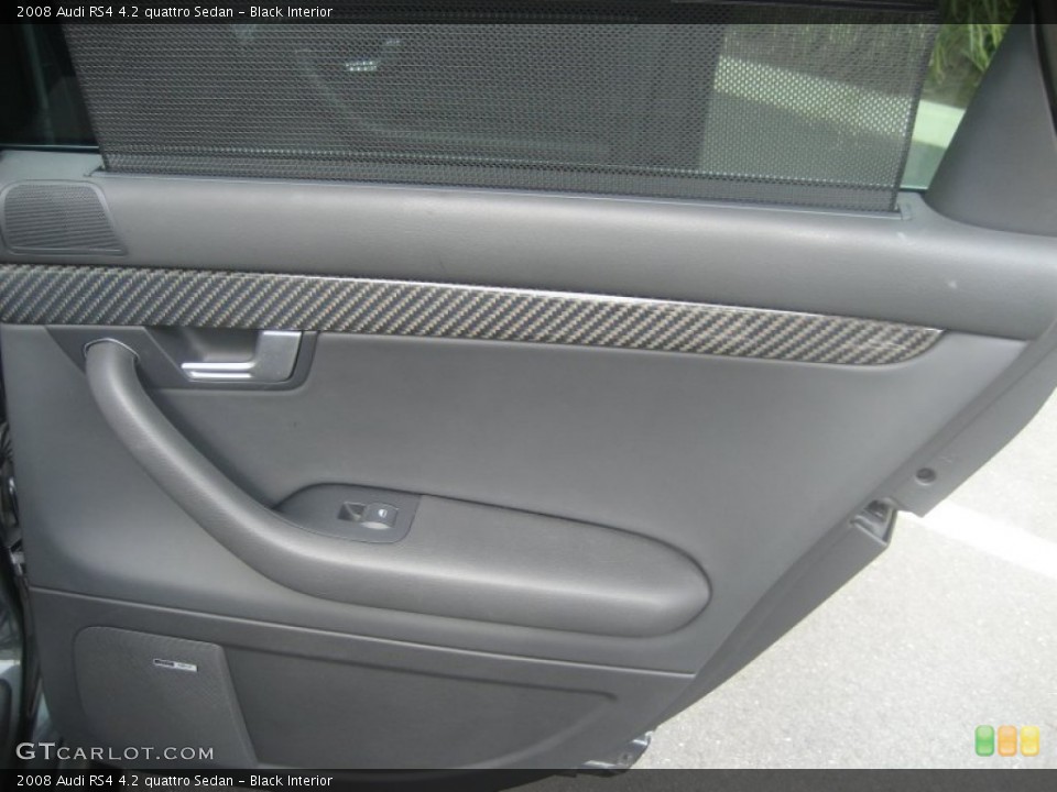 Black Interior Door Panel for the 2008 Audi RS4 4.2 quattro Sedan #54438918