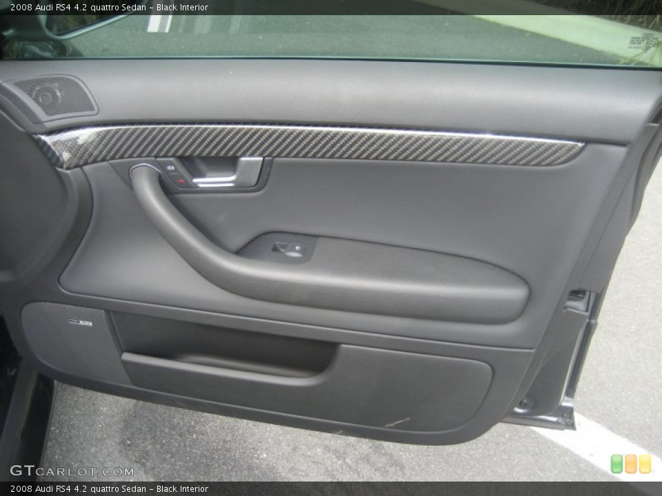 Black Interior Door Panel for the 2008 Audi RS4 4.2 quattro Sedan #54438927