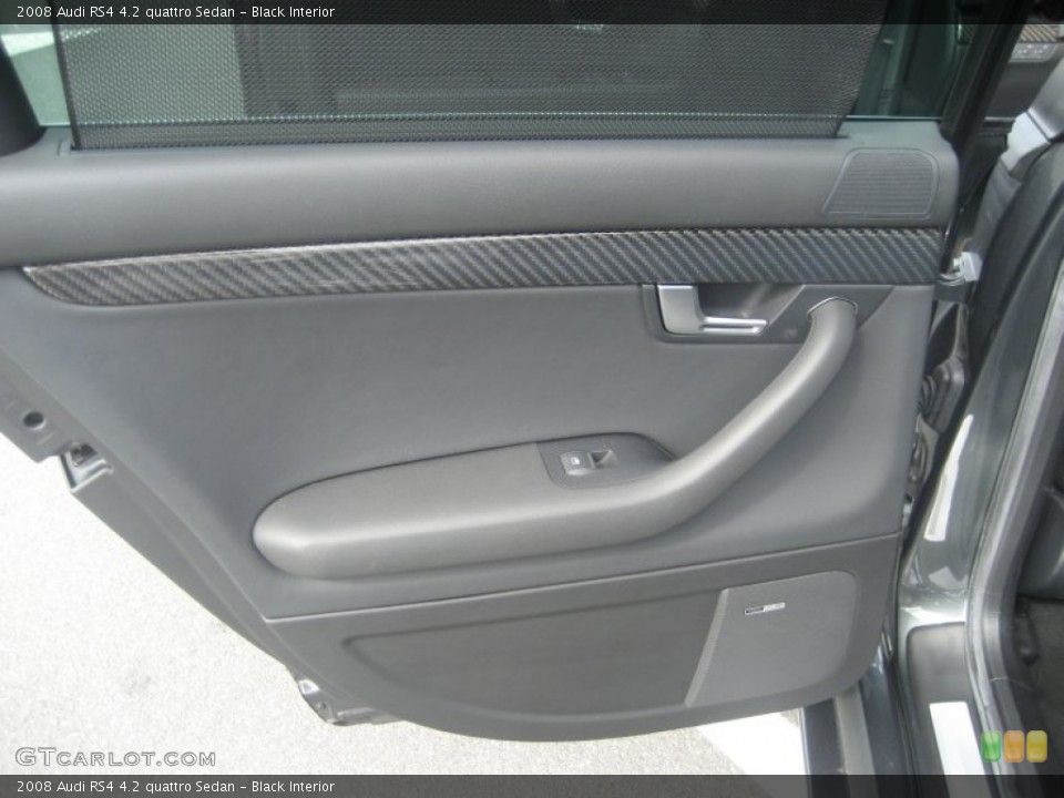 Black Interior Door Panel for the 2008 Audi RS4 4.2 quattro Sedan #54438936