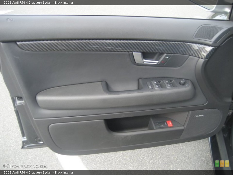 Black Interior Door Panel for the 2008 Audi RS4 4.2 quattro Sedan #54438945