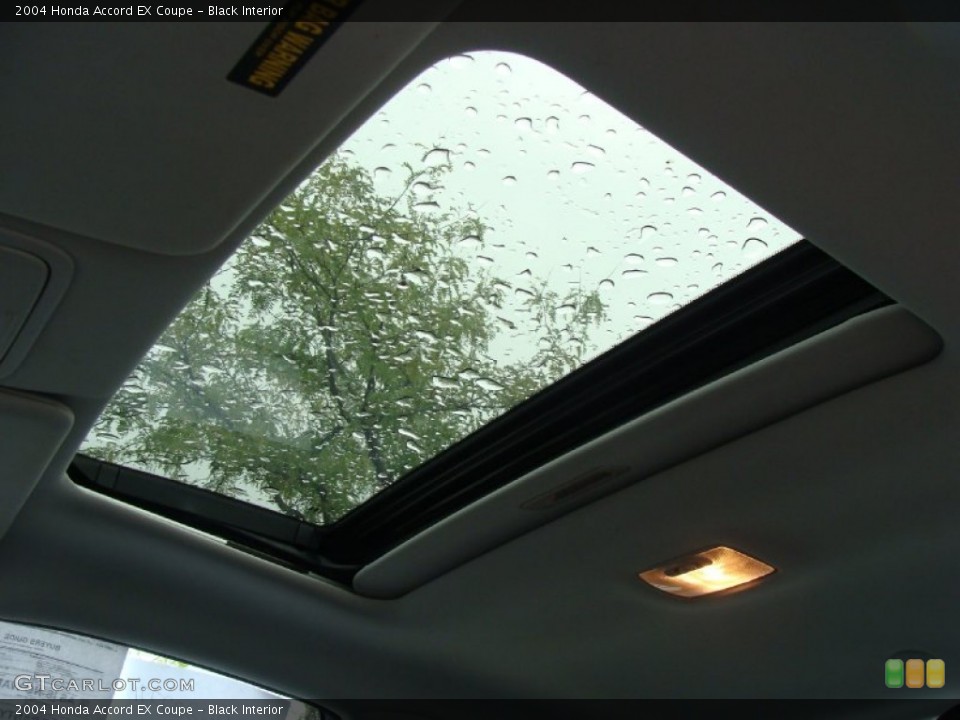Black Interior Sunroof for the 2004 Honda Accord EX Coupe #54439686