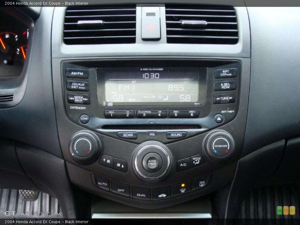 Black Interior Controls for the 2004 Honda Accord EX Coupe #54439713