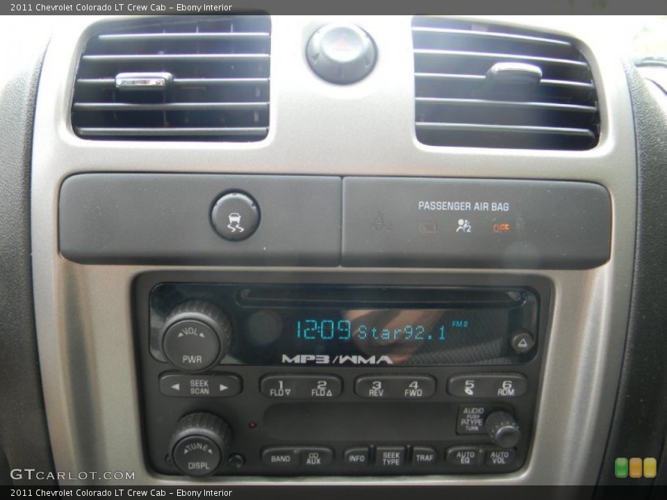 Ebony Interior Audio System for the 2011 Chevrolet Colorado LT Crew Cab #54440395