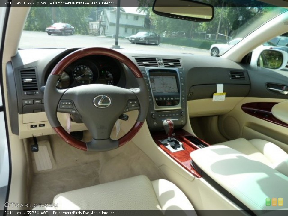 Parchment/Birds Eye Maple Interior Dashboard for the 2011 Lexus GS 350 AWD #54440437