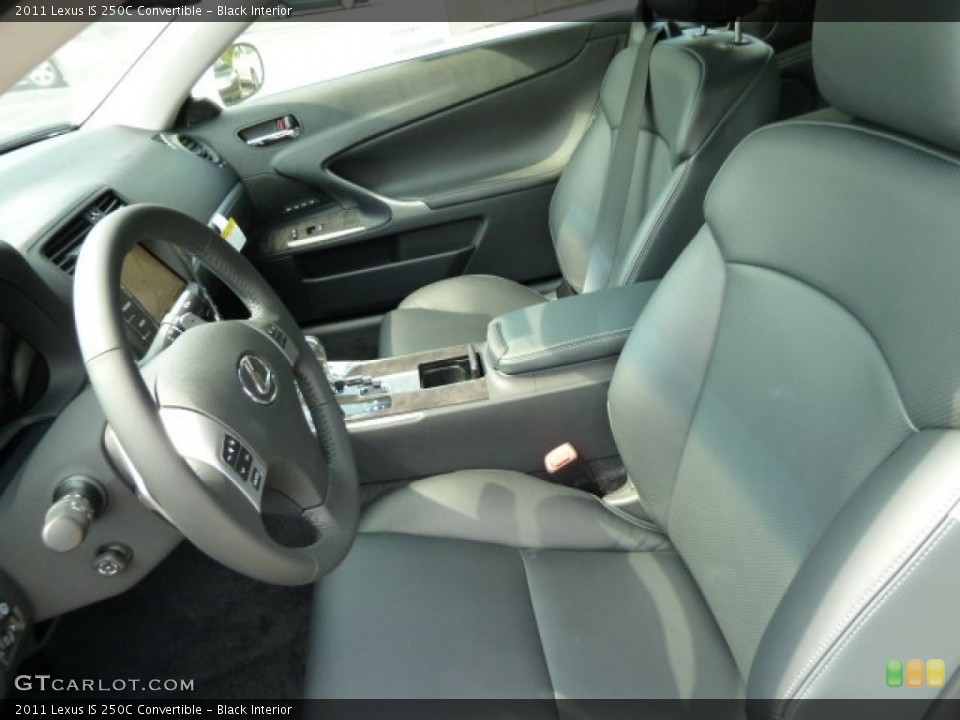 Black Interior Photo for the 2011 Lexus IS 250C Convertible #54440772