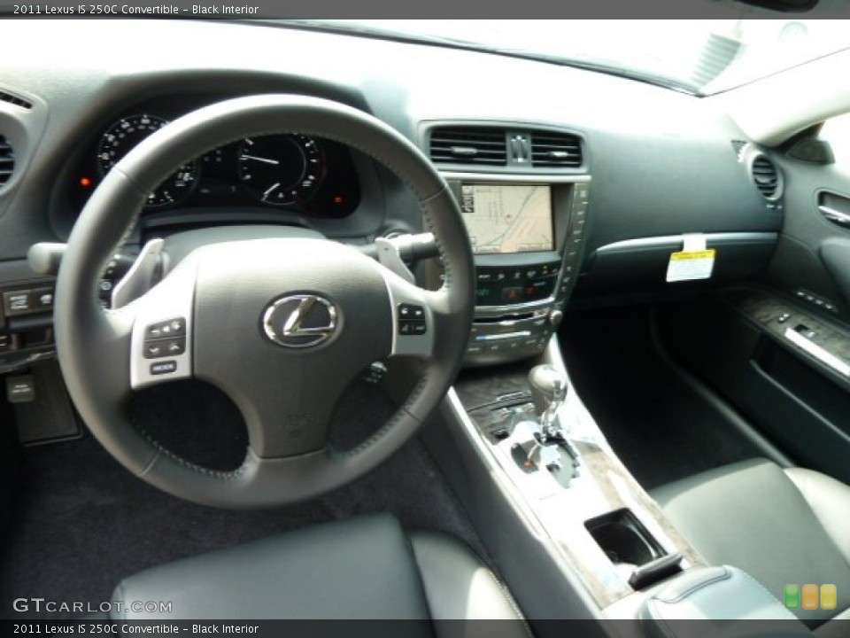 Black Interior Dashboard for the 2011 Lexus IS 250C Convertible #54440790