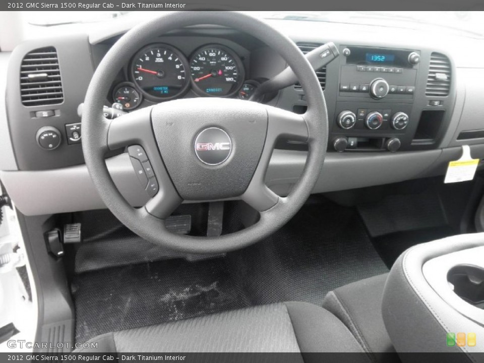 Dark Titanium Interior Steering Wheel for the 2012 GMC Sierra 1500 Regular Cab #54442620