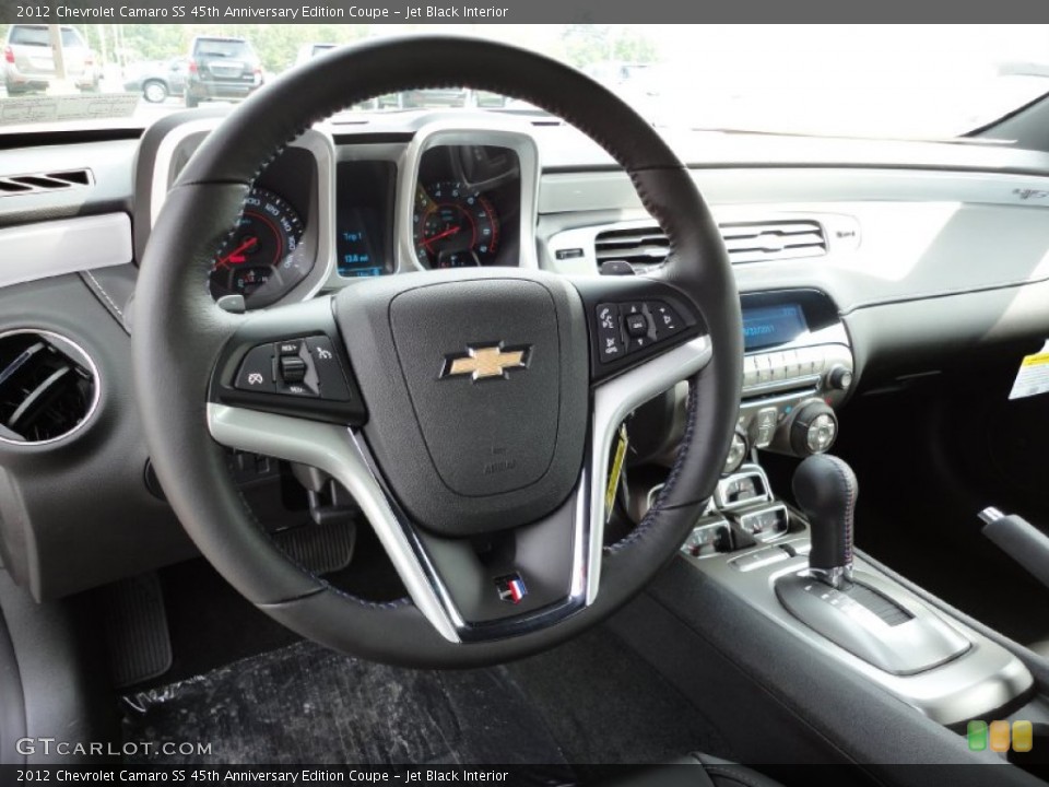 Jet Black Interior Steering Wheel for the 2012 Chevrolet Camaro SS 45th Anniversary Edition Coupe #54442935
