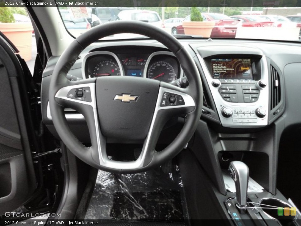 Jet Black Interior Steering Wheel for the 2012 Chevrolet Equinox LT AWD #54443115