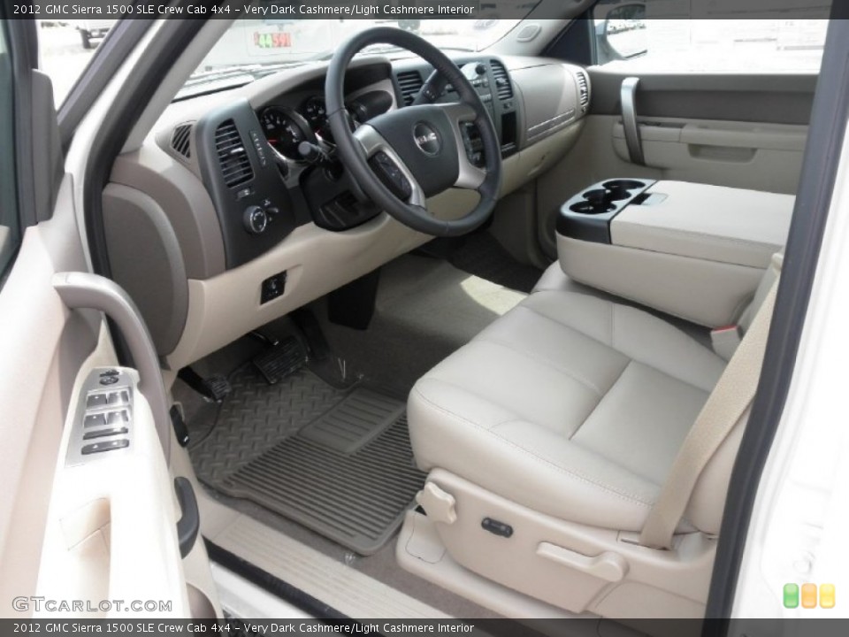 Very Dark Cashmere/Light Cashmere Interior Photo for the 2012 GMC Sierra 1500 SLE Crew Cab 4x4 #54443190