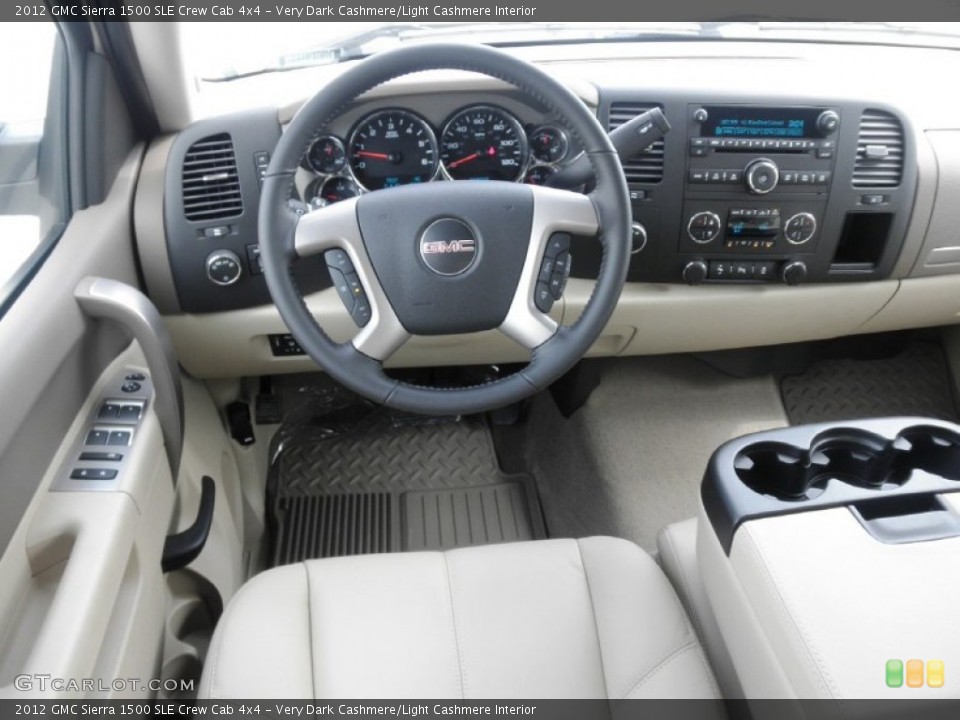 Very Dark Cashmere/Light Cashmere Interior Dashboard for the 2012 GMC Sierra 1500 SLE Crew Cab 4x4 #54443256