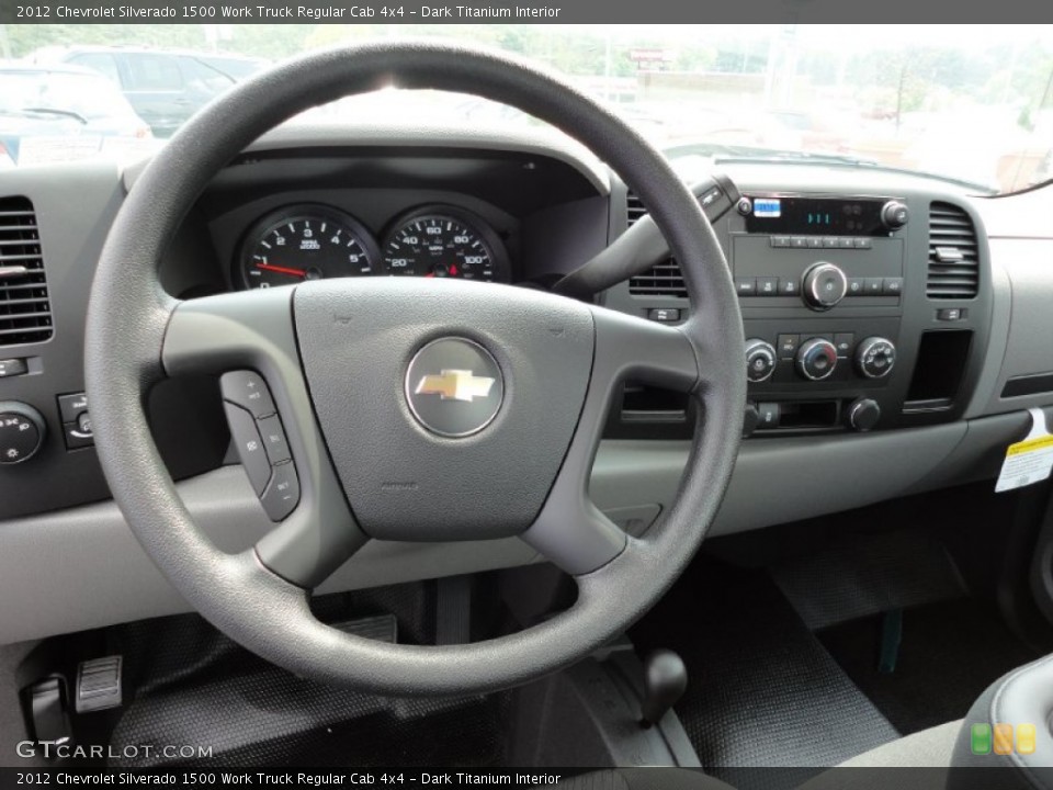 Dark Titanium Interior Steering Wheel for the 2012 Chevrolet Silverado 1500 Work Truck Regular Cab 4x4 #54443859