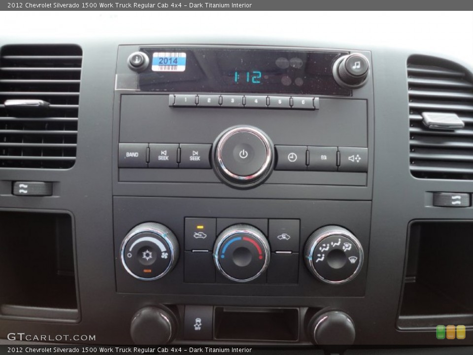 Dark Titanium Interior Audio System for the 2012 Chevrolet Silverado 1500 Work Truck Regular Cab 4x4 #54443906