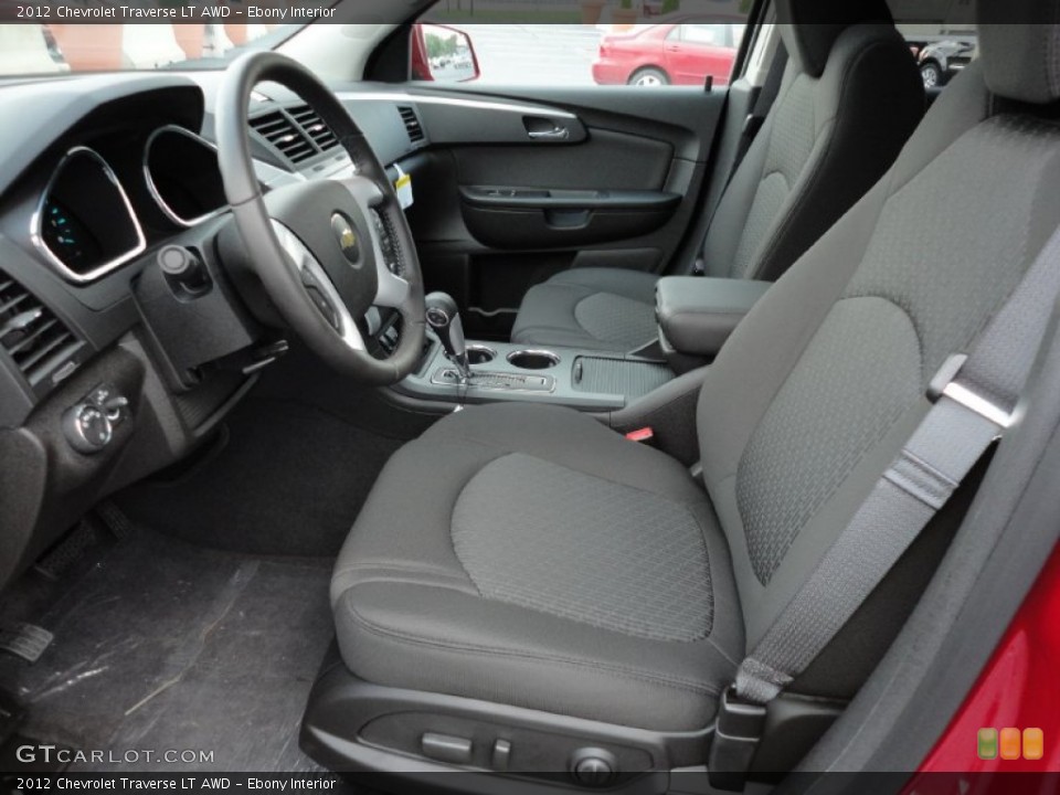 Ebony Interior Photo for the 2012 Chevrolet Traverse LT AWD #54444017