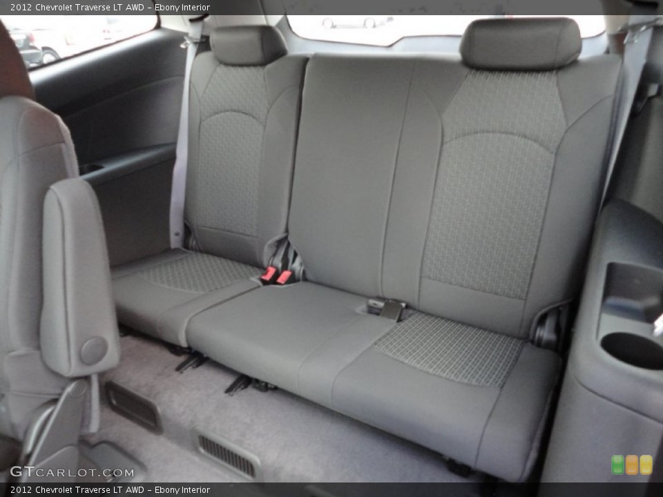 Ebony Interior Photo for the 2012 Chevrolet Traverse LT AWD #54444057