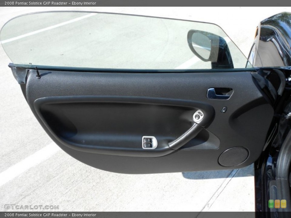Ebony Interior Door Panel for the 2008 Pontiac Solstice GXP Roadster #54444105