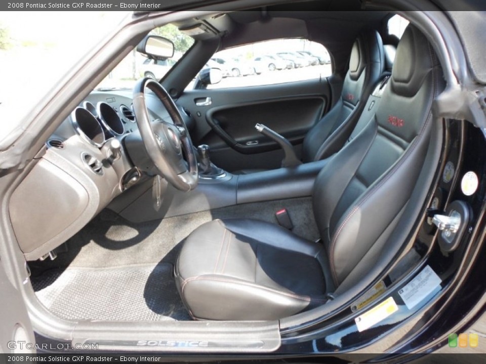 Ebony Interior Photo for the 2008 Pontiac Solstice GXP Roadster #54444111