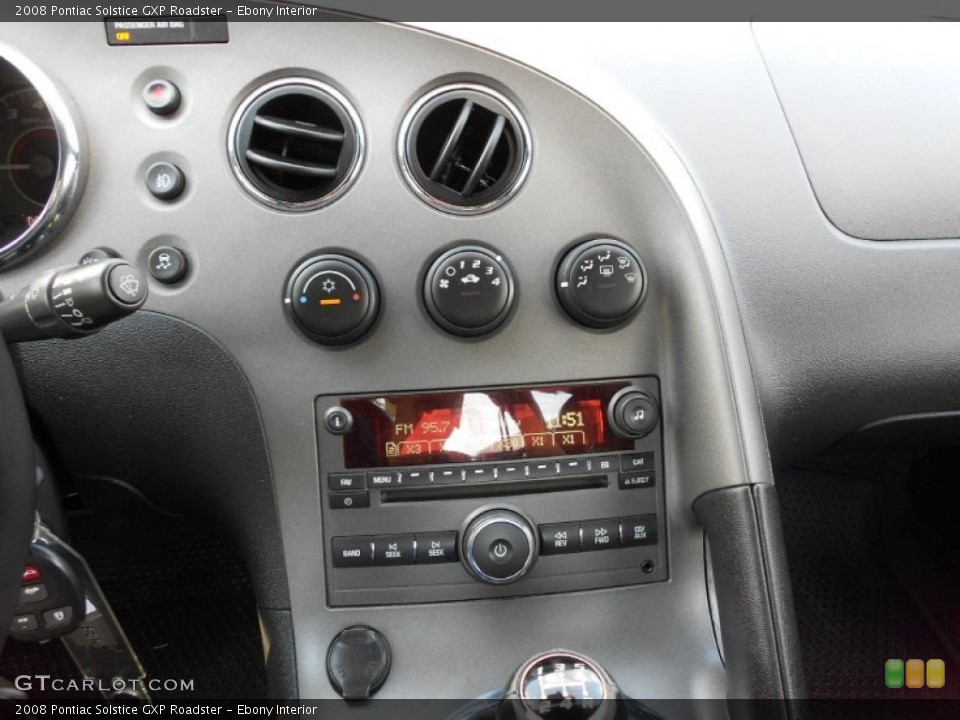 Ebony Interior Controls for the 2008 Pontiac Solstice GXP Roadster #54444174