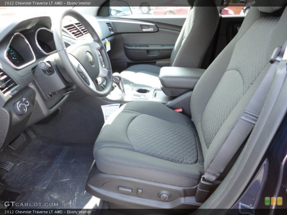 Ebony Interior Photo for the 2012 Chevrolet Traverse LT AWD #54444198