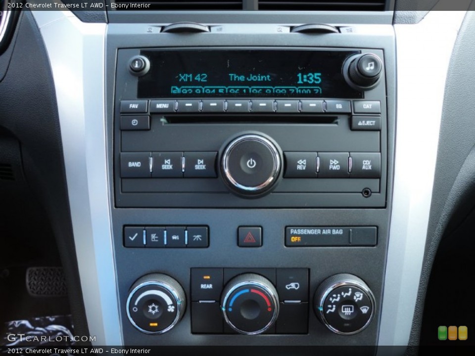 Ebony Interior Audio System for the 2012 Chevrolet Traverse LT AWD #54444267