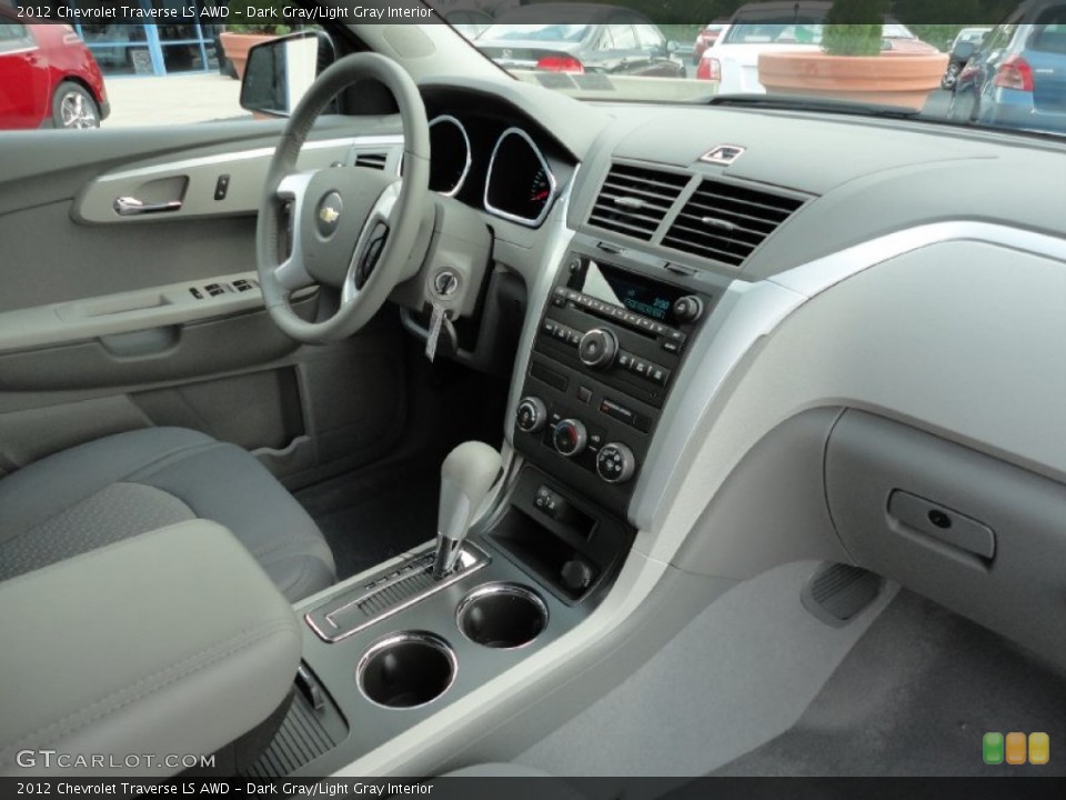 Dark Gray/Light Gray Interior Dashboard for the 2012 Chevrolet Traverse LS AWD #54444443
