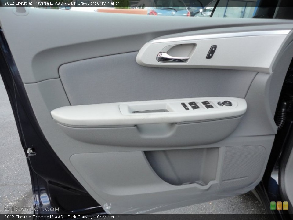 Dark Gray/Light Gray Interior Door Panel for the 2012 Chevrolet Traverse LS AWD #54444572