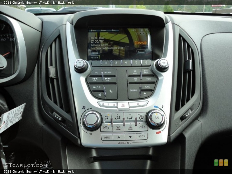 Jet Black Interior Controls for the 2012 Chevrolet Equinox LT AWD #54444984