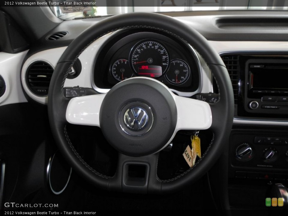 Titan Black Interior Steering Wheel for the 2012 Volkswagen Beetle Turbo #54445281