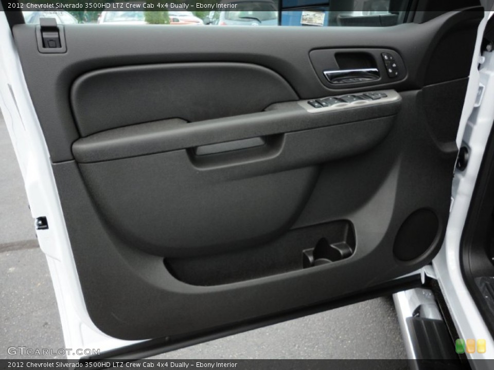 Ebony Interior Door Panel for the 2012 Chevrolet Silverado 3500HD LTZ Crew Cab 4x4 Dually #54445317