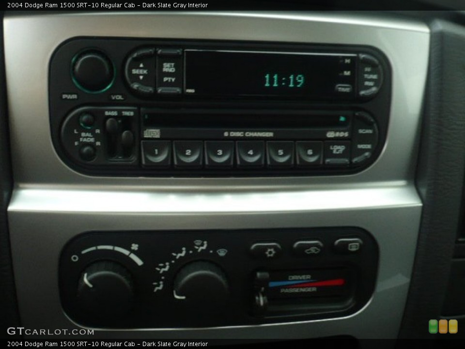 Dark Slate Gray Interior Audio System for the 2004 Dodge Ram 1500 SRT-10 Regular Cab #54445877