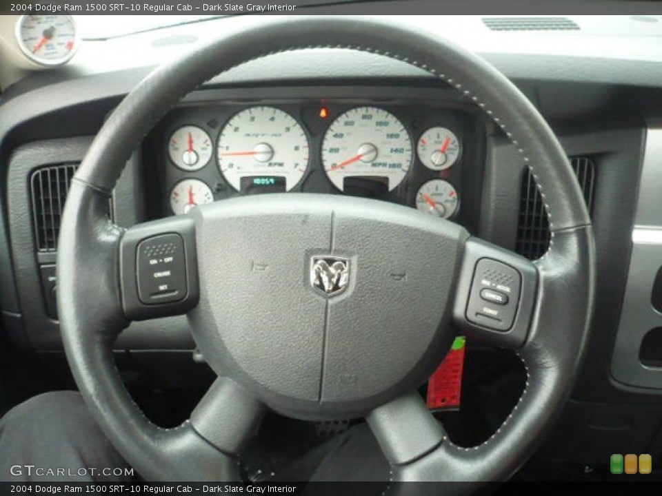 Dark Slate Gray Interior Steering Wheel for the 2004 Dodge Ram 1500 SRT-10 Regular Cab #54445917