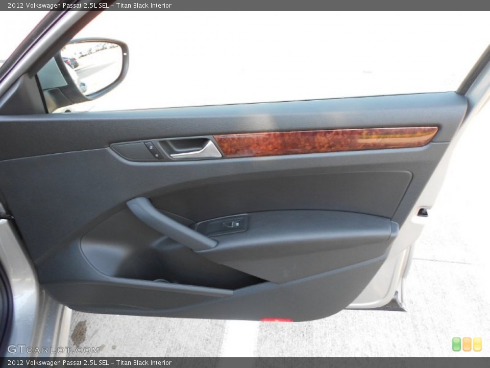 Titan Black Interior Door Panel for the 2012 Volkswagen Passat 2.5L SEL #54446670