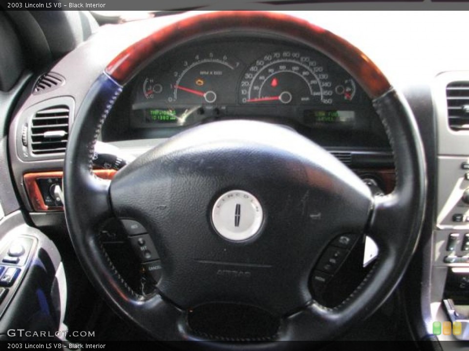 Black Interior Steering Wheel for the 2003 Lincoln LS V8 #54447135