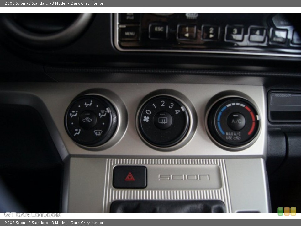 Dark Gray Interior Controls for the 2008 Scion xB  #54447891