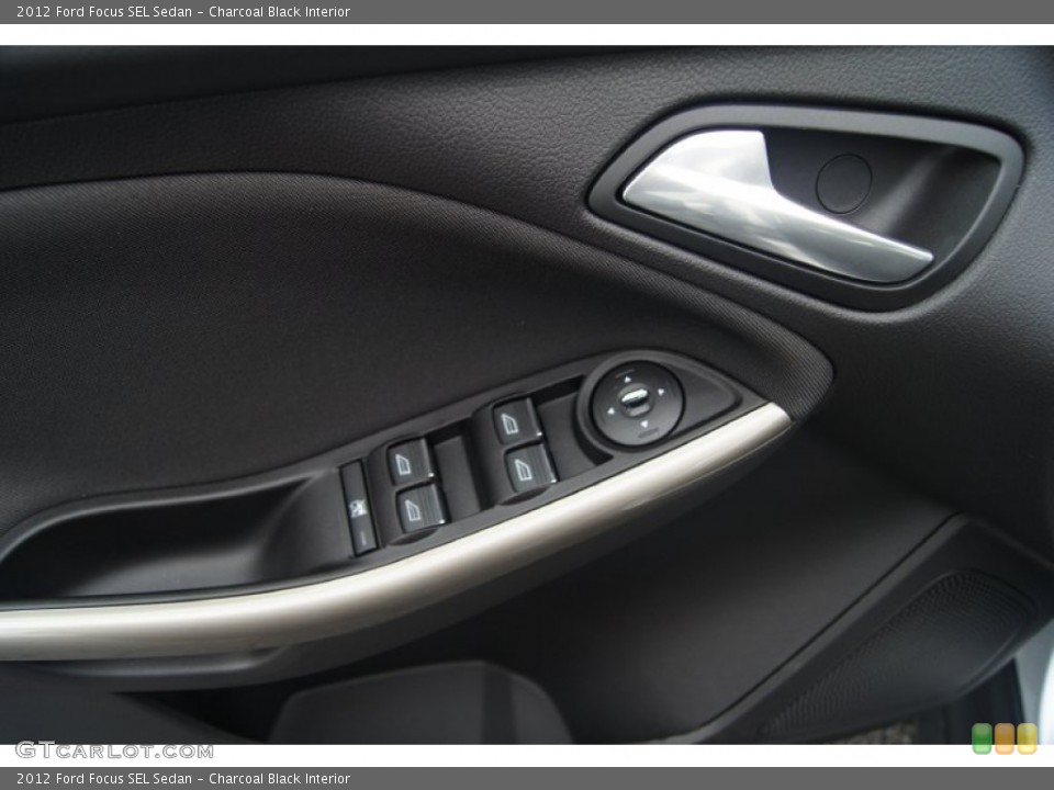 Charcoal Black Interior Controls for the 2012 Ford Focus SEL Sedan #54448767