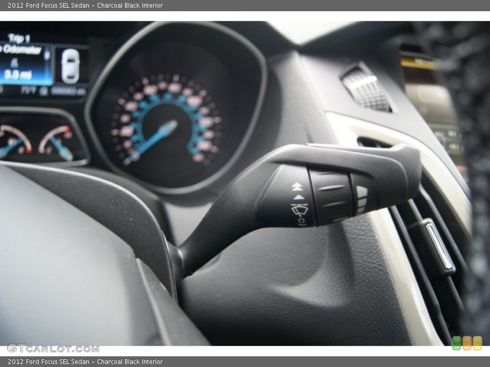 Charcoal Black Interior Controls for the 2012 Ford Focus SEL Sedan #54448851