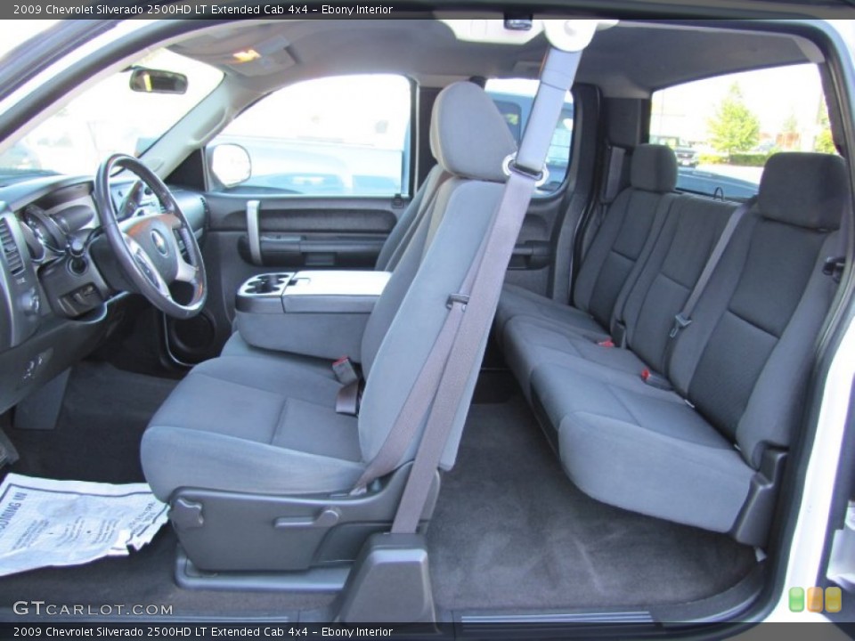 Ebony Interior Photo for the 2009 Chevrolet Silverado 2500HD LT Extended Cab 4x4 #54448854