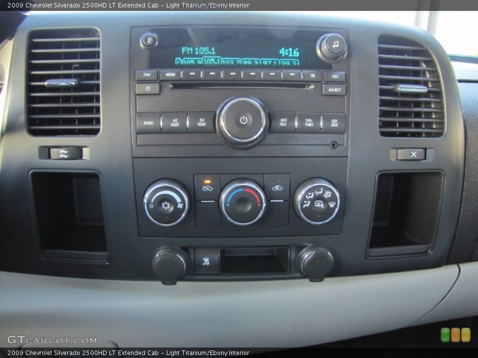 Light Titanium/Ebony Interior Audio System for the 2009 Chevrolet Silverado 2500HD LT Extended Cab #54449090