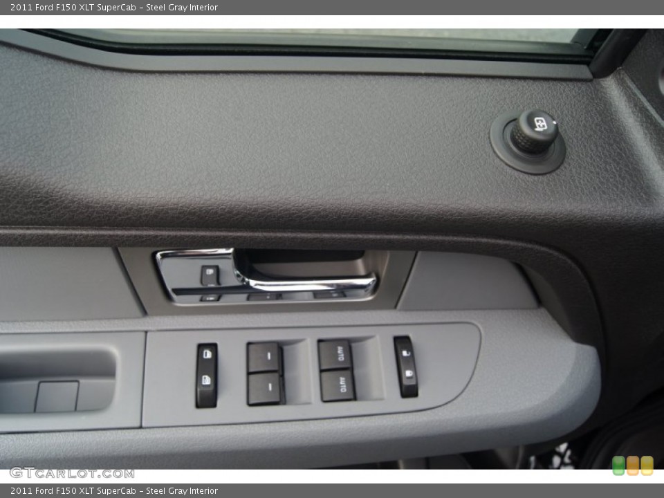 Steel Gray Interior Controls for the 2011 Ford F150 XLT SuperCab #54449181