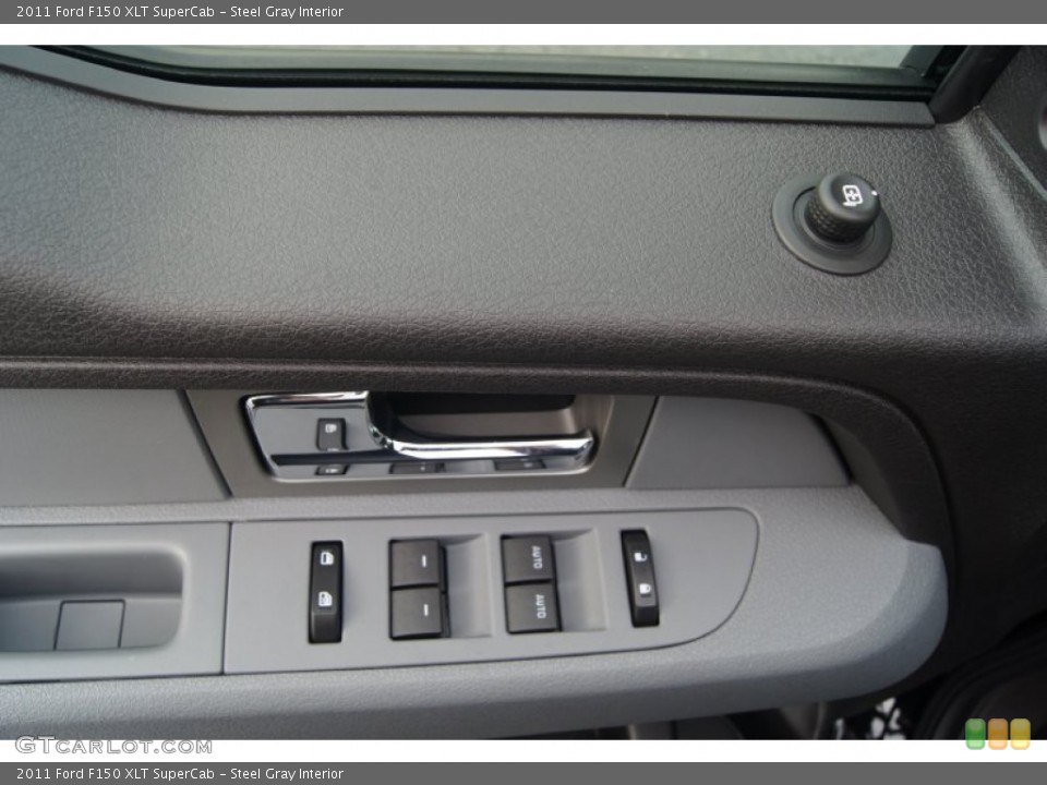 Steel Gray Interior Controls for the 2011 Ford F150 XLT SuperCab #54449181
