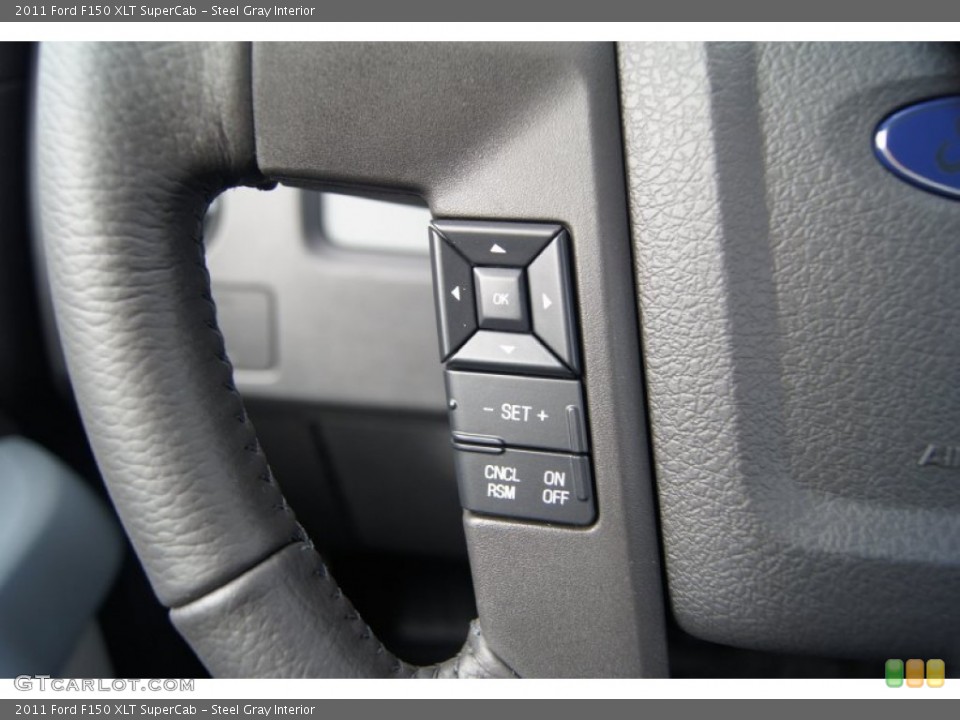 Steel Gray Interior Controls for the 2011 Ford F150 XLT SuperCab #54449247